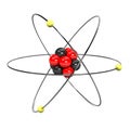 Atom Visualisation Royalty Free Stock Photo