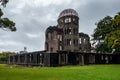 Atomic Bomb Dome or Genbaku Dome at Hiroshima Peace Memorial Park in Hiroshima Japan Royalty Free Stock Photo