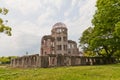 Atomic Bomb Dome in Hiroshima, Japan. UNESCO site Royalty Free Stock Photo