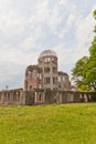 Atomic Bomb Dome in Hiroshima, Japan. UNESCO site Royalty Free Stock Photo