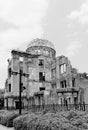 Atomic Bomb Dome in Hiroshima, Japan. UNESCO site Royalty Free Stock Photo