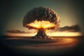 Atomic Bomb: A visual representation of the devastating power of the atomic bomb and the impact it has on humanity and the world.