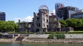 Atomic Dome at Hiroshima Peace Memorial Park Royalty Free Stock Photo