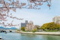 Atomic dome in Hiroshima on a sunny day, Hiroshima Japan Royalty Free Stock Photo