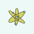 atomic elements sketch icon. Element of education icon for mobile concept and web apps. Field outline atomic elements sketch icon