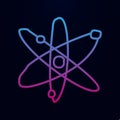 Atomic elements sketch nolan icon. Simple thin line, outline vector of education icons for ui and ux, website or mobile