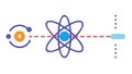 Atomic Energy Technology, Physics Science Vector Art, vector design Generative AI Royalty Free Stock Photo