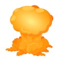 Atomic explosion icon, isometric style Royalty Free Stock Photo