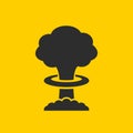 Atomic explosion vector icon