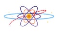 Atomic Model Abstract Science Particle Illustration, vector design Generative AI Royalty Free Stock Photo