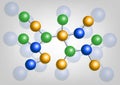 Atomic Molecule Structure in Chemistry , Isolated