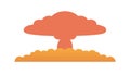 Atomic Mushroom Cloud, Power and Impact, vector design Generative AI Royalty Free Stock Photo