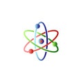 Atomic orbitals vector icon Royalty Free Stock Photo