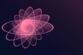 atomic particle background as theme of physics
