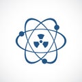 Atomic power vector icon