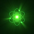 Atomic sign atom structure halo Royalty Free Stock Photo