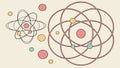 Atomic Structure Science Vector Model, vector design Generative AI Royalty Free Stock Photo