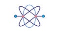 Atomic Structure Symbol Vector, Science & Innovation Icon, vector design Generative AI Royalty Free Stock Photo
