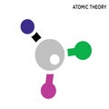 Atomic theory icon Royalty Free Stock Photo