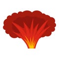 Atomical explosion icon isolated Royalty Free Stock Photo