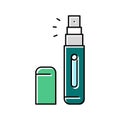 atomizer perfume color icon vector illustration