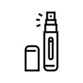 atomizer perfume line icon vector illustration