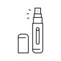atomizer perfume line icon vector illustration