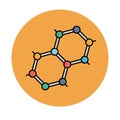 Atoms Isolated Vector icon that can be easily modified or edited