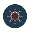Atoms Isolated Vector icon that can be easily modified or edited