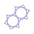 Atoms Isolated Vector icon that can be easily modified or edited
