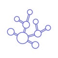 Atoms Isolated Vector icon that can be easily modified or edited