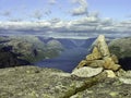 Atop of a Norway mountain