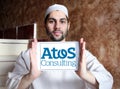 Atos consulting company logo Royalty Free Stock Photo