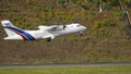 ATR 42 Swiftair EC-IVP Final for Landing at Madeira Funchal Airport 4K UltraH