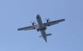 ATR 72 taking off from Palma de Mallorca airport Royalty Free Stock Photo