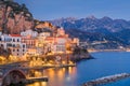 Atrani, Italy along the beautiful Amalfi Coast Royalty Free Stock Photo