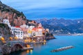 Atrani, Italy along the beautiful Amalfi Coast Royalty Free Stock Photo