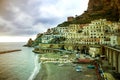 Atrani town italy - november5,2016 : beautiful scenic of atrani town , atrani is passing route to amafi town one of most popular