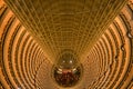 The atrium from above of Shanghai Grand Hyatt Hotel, China Royalty Free Stock Photo