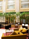 Atrium dining, luxury hotel