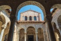 Atrium of the Euphrasian Basilica in Porec, UNESCO world heritage site, Croatia