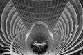 Atrium inside Jin Mao Tower, Shanghai, China Royalty Free Stock Photo