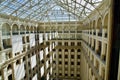 Atrium and Skylight of the Washington Trump International Hotel during the afternoon. Royalty Free Stock Photo