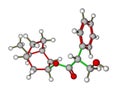 Atropine balls and sticks model