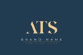 ATS abstract letter logo design Royalty Free Stock Photo