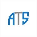 ATS letter logo design on white background.ATS creative initials letter logo concept.ATS letter design