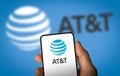 ATT telecommunications company displayed on smartphone