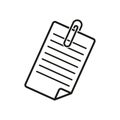 Attach document icon. Vector illustration. Royalty Free Stock Photo