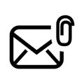 attach file email setup isolated icon design Royalty Free Stock Photo