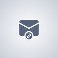 Attach mail, Envelope, vector best flat icon